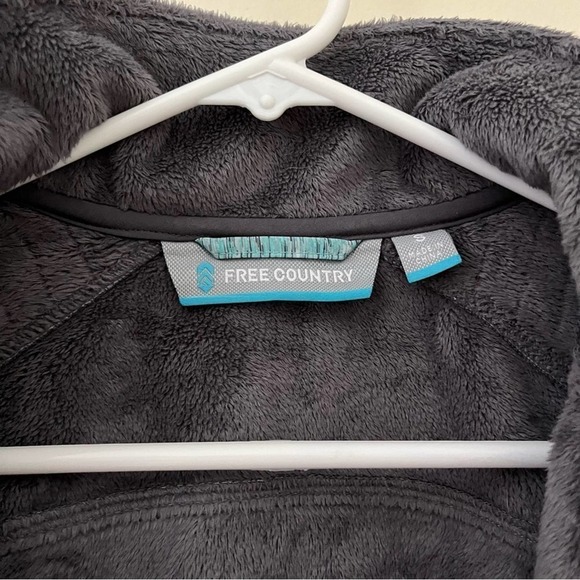 Free Country Women’s Prevail Blue Softshell Full Zip Wind Water Resistant Jacket - Picture 5 of 8